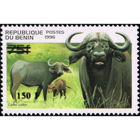 Benin 2000 - Mi 1267 - local overprint 150 f - Buffalo - CV 100 € MNH