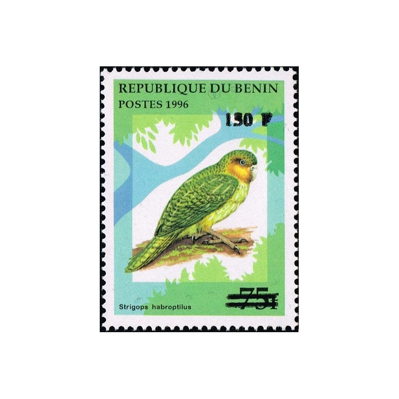 Benin 2000 - Mi 1266 - local overprint 150 f - Bird "strigops habroptilus" - CV 100 € MNH