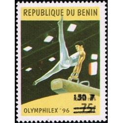 Benin 2000 - Mi 1262 - local overprint 150 f -  Gymnastics "olymphilex'96", pommel horse - CV 100 € MNH
