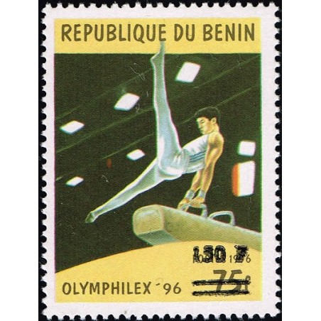 Benin 2000 - Mi 1262 - local overprint 150 f -  Gymnastics "olymphilex'96", pommel horse - CV 100 € MNH