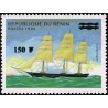 Bénin 2000 - Mi 1261 - surcharge locale 150 f - Voilier "le Nightingale" - cote 100 € **