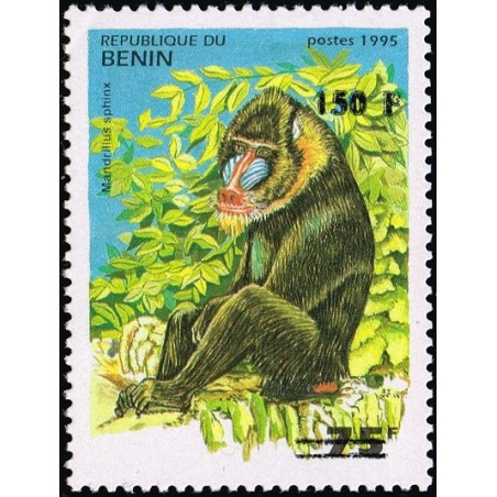 Benin 2000 - Mi 1254 - local overprint 150 f - Monkey "mandrillus sphinx" - CV 100 € MNH