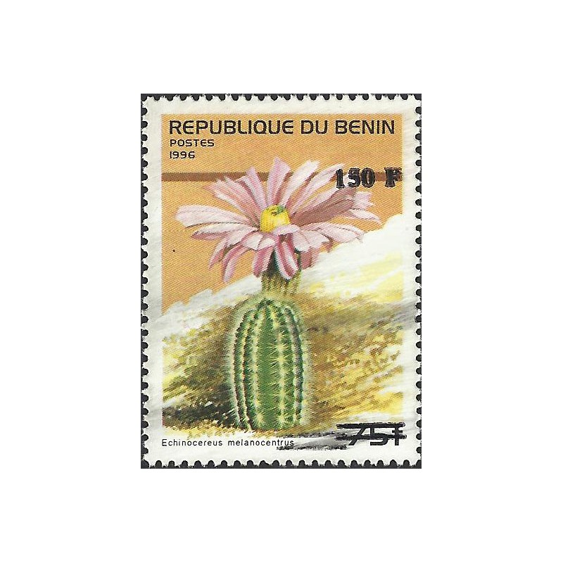 Benin 2000 - Mi 1263 - local overprint 150 f - Cactus "echinocereus melanocentrus" - CV 100 € MNH