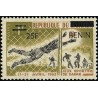 Benin 2009 - Mi 1467 - local overprint 25 f type II - Soccer 1 f - Friendship Games, Dakar - MNH - CV 30 €