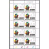 Comores 2011 / 2024 - Mi B 3089 - Président SENGHOR du Sénégal - 500 fc argenté et multicolor - feuillet ** RARE
