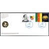 Cameroun 2010 - Mi 1261 à 1264 - 50 ans indépendance - env. 1er Jour avec bande de 4 timbres