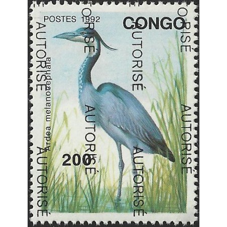 1998 - Mi 1522 - surcharge AUTORISE - oiseau **