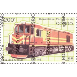 1998 - Mi 1520 - local overprint AUTORISE - Train: locomotive, Turkey - MNH