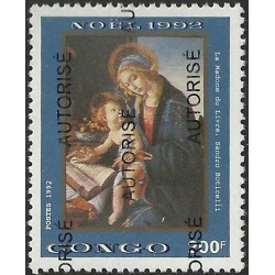 1998 - Mi 1523 - local overprint AUTORISE - Christmas 1992 - S. Botticelli - MNH