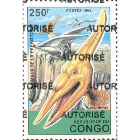 1998 - Mi A 1530 - local overprint AUTORISE - Dinosaurs: Pteranodonte - MNH