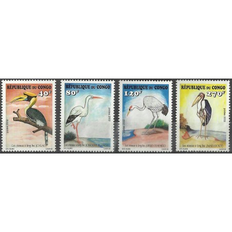 2002 - Mi 1753/1756 - Long-billed birds - 4 st. - MNH