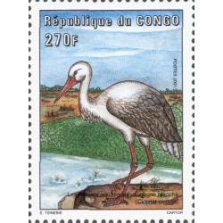 2001 - Mi 1744 - Oiseaux aquatiques : Cigogne blanche **