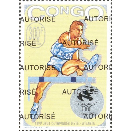 1998 - Mi 1536 - surcharge AUTORISE - Jeux Olympiques Atlanta 96 **