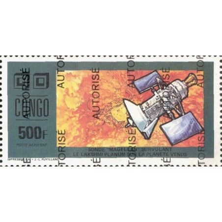 1998 - Mi A 1549 - local overprint AUTORISE - Magellan probe surveying Venus - MNH