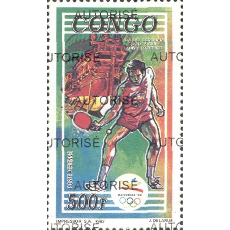 1998 - Mi 1551 - local overprint AUTORISE - Barcelona Summer olympics - Ship: galley - MNH