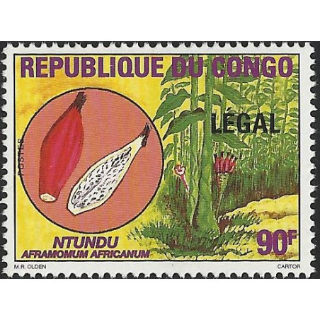 1998 - Mi 1555 - surcharge LEGAL - Fruit : Ntundu **