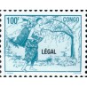 1998 - Mi 1563 - surcharge LEGAL - Femme à la hotte - 100 f vert-bleu **