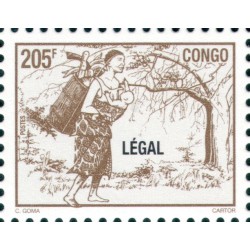 1998 - Mi 1566 - local overprint LEGAL - Mother carrying baby - 205 f brown - MNH
