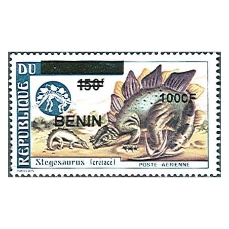 2009 - Mi 1631 - local overprint 1000 f - Dinosaur: Stegosaurus - MNH