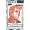 2009 - Mi 1629 - surcharge locale 1000 f - Frédéric Chopin **