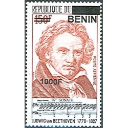 2009 - Mi 1628 - surcharge locale 1000 f - Ludwig van Beethoven **