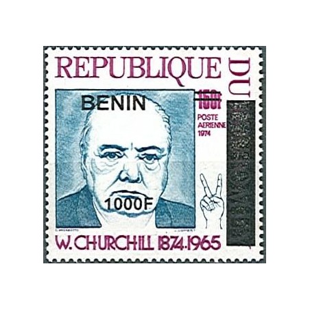 2009 - Mi 1627 - local overprint 1000 f - Winston Churchill - MNH