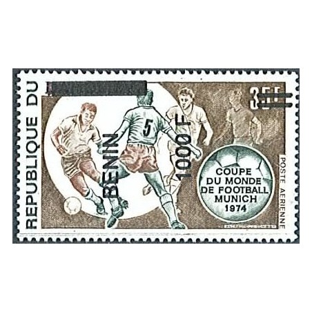 2009 - Mi 1623 - local overprint 1000 f - Soccer word cup Munich - variety - MNH