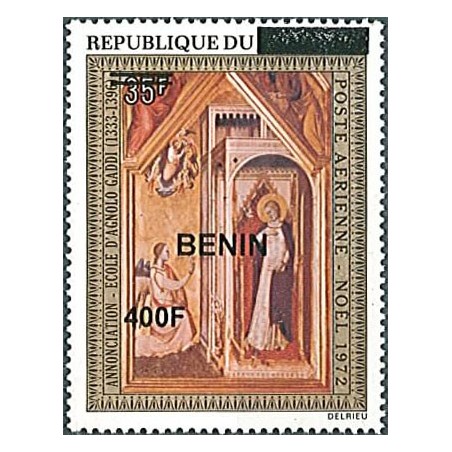 2009 - Mi 1608 - local overprint 400 f - Annunciation, School of Agnolo Gaddi - Christmas 1972 - MNH