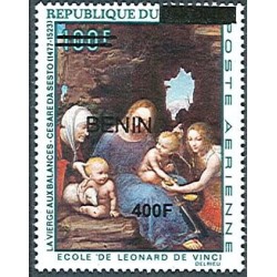 2009 - Mi 1610 - surcharge locale 400 f - La vierge aux balances, école de Leonard de Vinci **