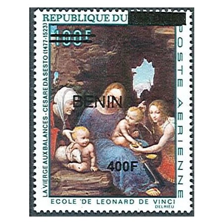 2009 - Mi 1610 - local overprint 400 f - Virgin with the scales, School of Leonard de Vinci - MNH