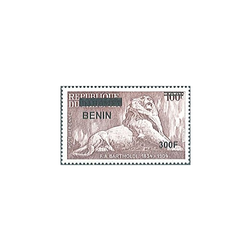 2009 - Mi 1570 - local overprint 300 f - Lion of Belfort by Bartholdi - MNH