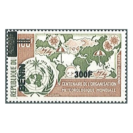 2009 - Mi 1568 - local overprint 300 f - World Meteorological Organization - MNH