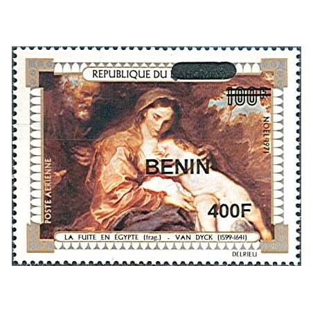 2009 - Mi 1614 - local overprint 400 f - Flight into Egypt, by Van Dyck - MNH