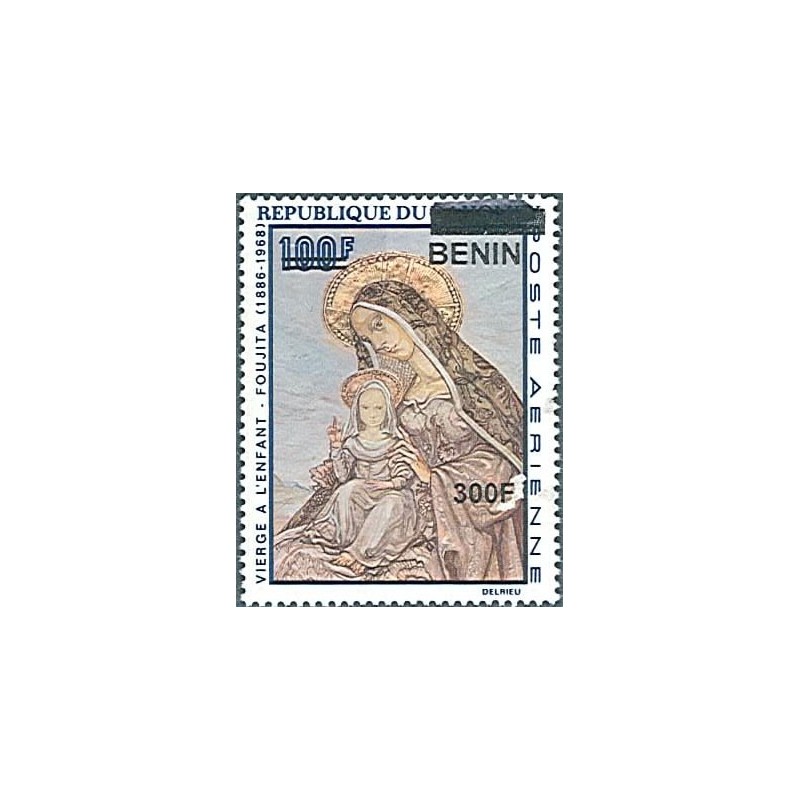 2009 - Mi 1559 - local overprint 300 f - The Virgin and Child by Foujita - MNH