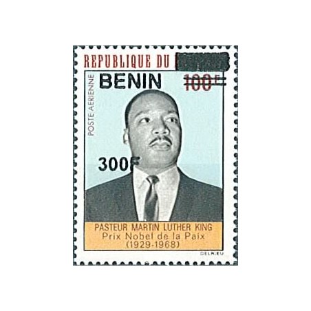 2009 - Mi 1557 - local overprint 300 f - Martin Luther King - Nobel Peace prize - MNH