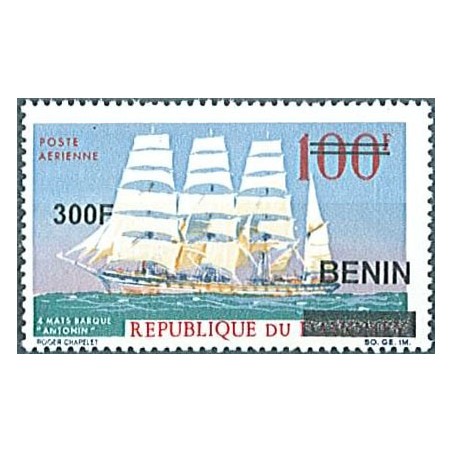 2009 - Mi 1556 - local overprint 300 f - Windjammer: Four-master - MNH