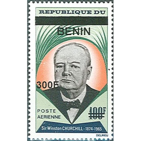 2009 - Mi 1555 - local overprint 300 f - Sir Winston Churchill - MNH