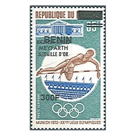 2009 - Mi 1553 - local overprint 300 f - Summer Olympics Munich, athletics - overprint "Meyfarth médaille d'or" - MNH