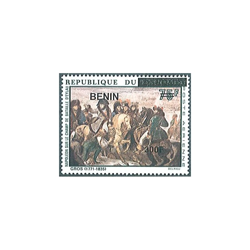 2009 - Mi 1550 - local overprint 300 f - Napoloon on the Battlefield of Eylau, by A. Gros - horses -MNH