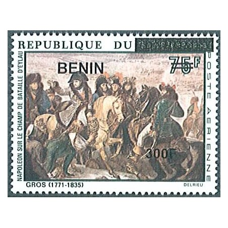 2009 - Mi 1550 - local overprint 300 f - Napoloon on the Battlefield of Eylau, by A. Gros - horses -MNH