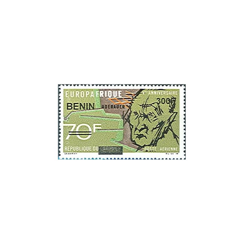 2009 - Mi 1605 - local overprint 300 f - K. Adenauer - Europafrica - MNH
