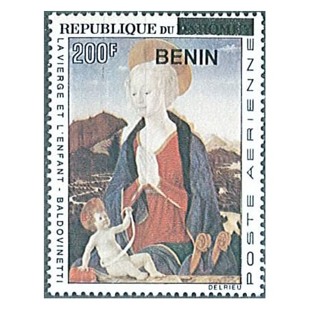 2009 - Mi 1532 - surcharge locale - La vierge et l'enfant par A. Baldovinetti **