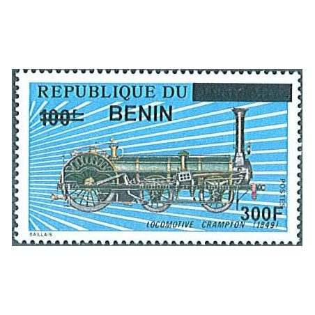 2009 - Mi 1515 - local overprint 300 f - Locomotives: Crampton - MNH