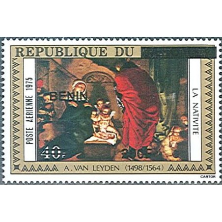 2009 - Mi 1523 - local overprint 200 f - Nativity, by A. Van Leyden - MNH