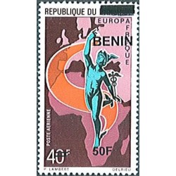 2009 - Mi 1594 - surcharge locale 50 f - Europafrique - statue de Mercure **