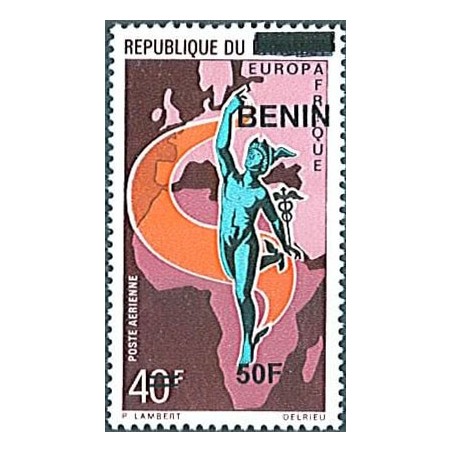 2009 - Mi 1594 - local overprint 50 f - Europafrica - statue of Mercure - MNH