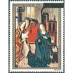 2009 - Mi 1593 - local overprint 50 f - Annunciation, by Dirk Bouts - Christmas 1973 - MNH