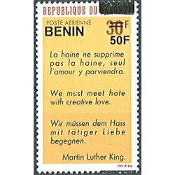 2009 - Mi 1589 - local overprint 50 f - Quote by Martin Luther King - MNH
