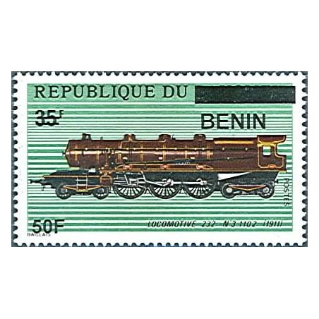 2009 - Mi 1576 - local overprint 50 f - Locomotive "232" - MNH