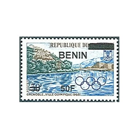 2009 - Mi 1573 - local overprint 50 f - Winter olympics, Grenoble 1968 - MNH